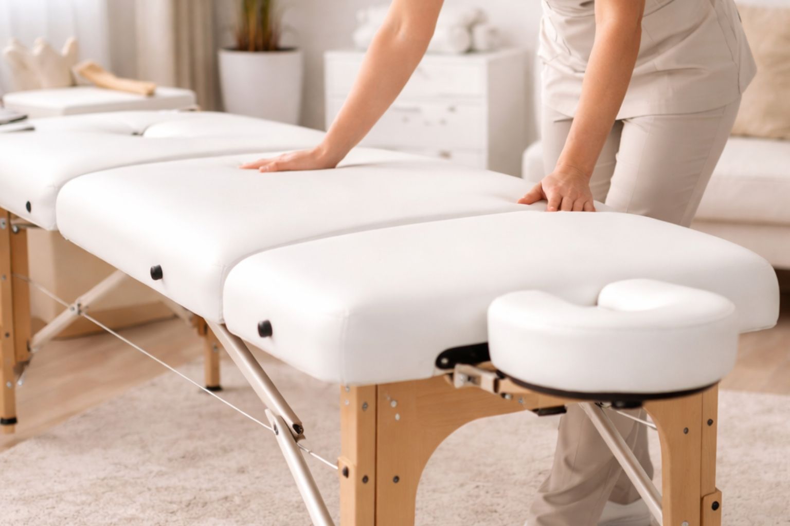 Massagetafel instellen: zo werk je comfortabel en zonder klachten