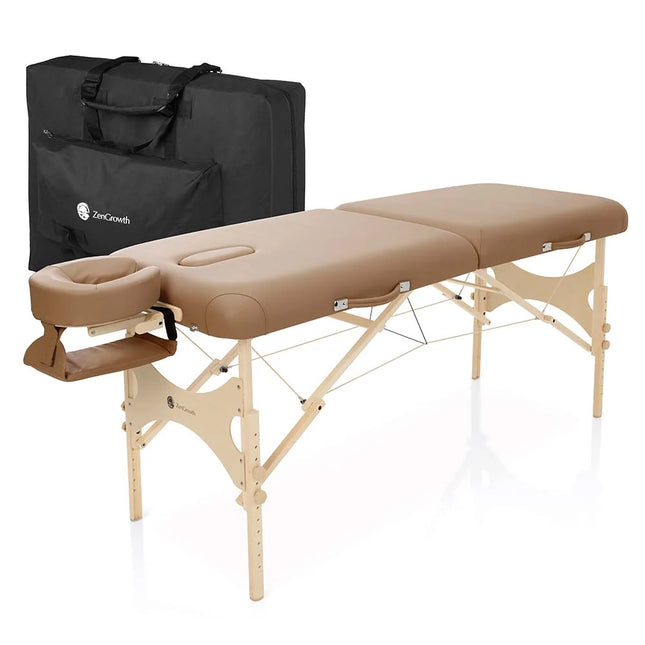 ZenGrowth Inklapbare Massagetafel Belverde Mocca 76 cm
