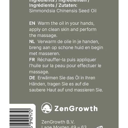 ZenGrowth Koudgeperste Jojoba Olie 150 ml
