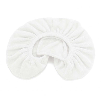 Microvezel hoofdsteunhoes voor massagetafel - Wit (2 stuks)