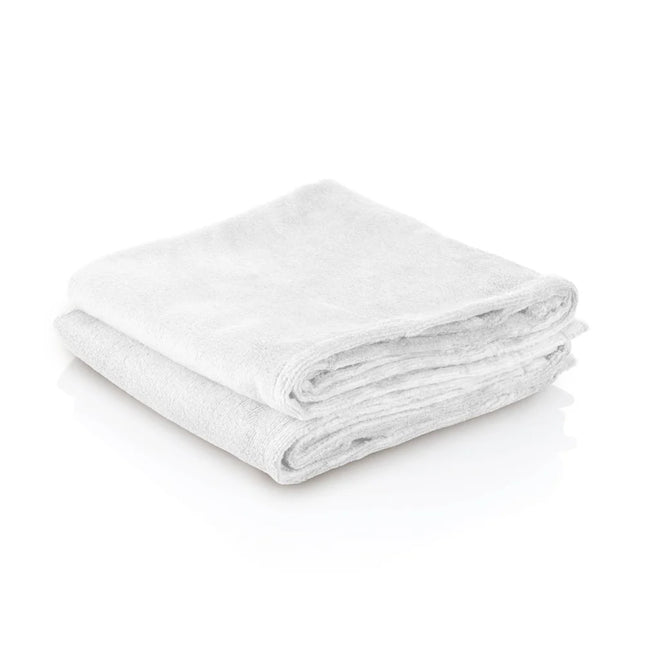 2x Microvezel massage handdoek 45 x 90 cm wit