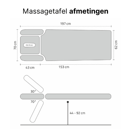 Table de massage électrique HABYS Agila 4 Grise