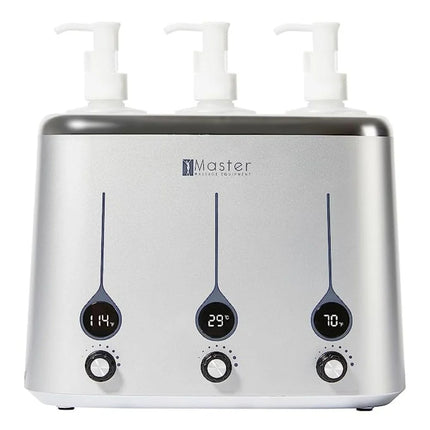 Massageolieverwarmer voor 3 flessen 2.0