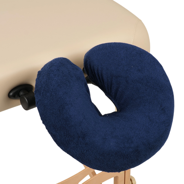 Housse d'appui-tête éponge pour table de massage - Bleu Marine