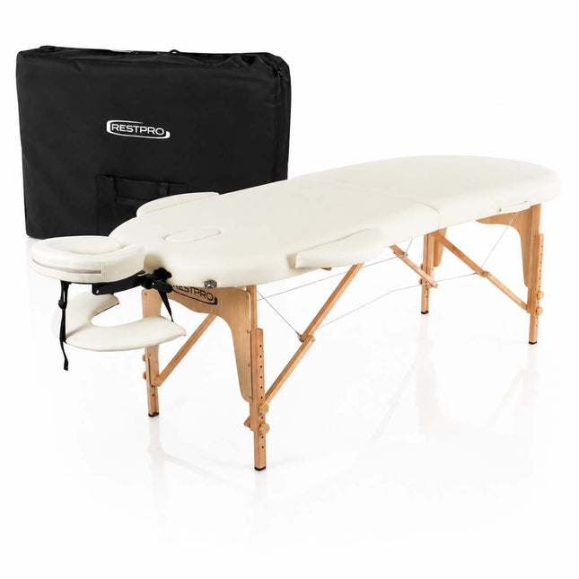 Table de massage pliante RESTPRO Classic Oval 2 Crème