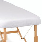 Drap housse éponge pour table de massage - Blanc