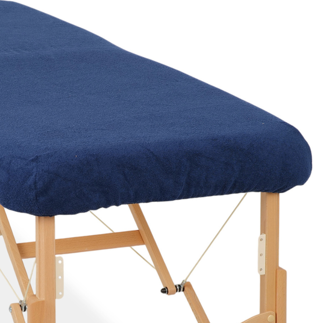 Drap-housse éponge pour table de massage - Bleu marine