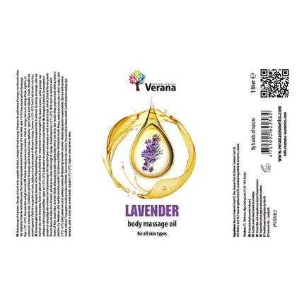 Huile de Massage Verana Lavande - 100% Naturelle - 1L