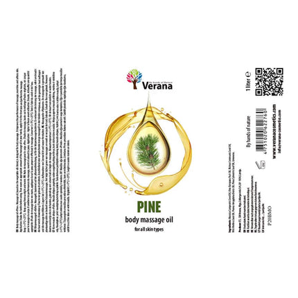 Huile de massage Verana Pomme de pin - 100% Naturelle - 1L