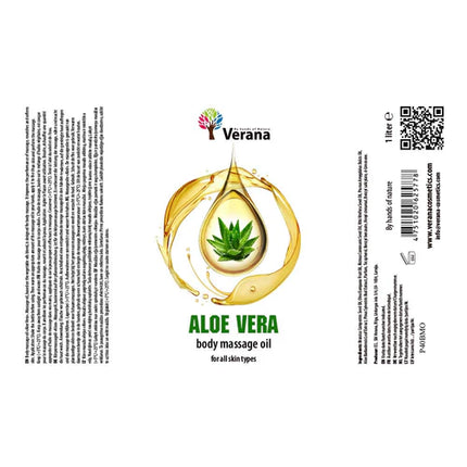 Verana Huile de massage naturelle Aloe Vera 1L