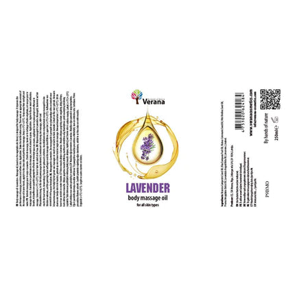Huile de massage Verana Lavande - 100% Naturelle - 250ml