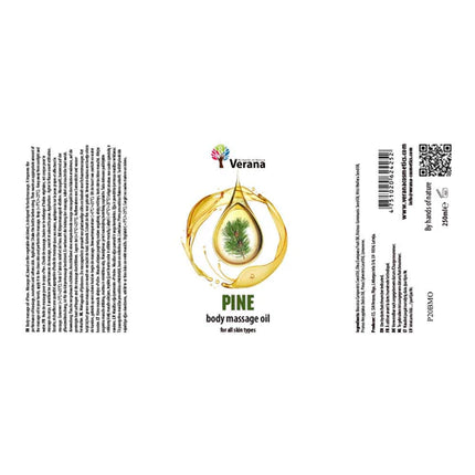 Huile de massage Verana Pomme de pin - 100% Naturel - 250ml