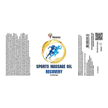 Huile de massage Verana Sport et Récupération - 100% naturelle - 250ml