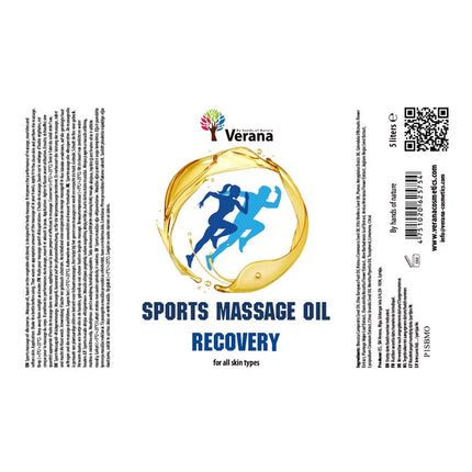 Verana Huile de Massage Sport et Récupération - 100% Naturelle - 5L