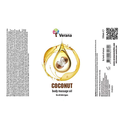 Verana Huile de massage Noix de coco - 5L