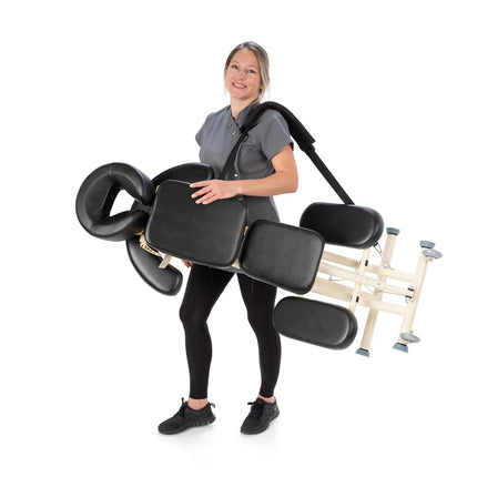 ZenGrowth Inklapbare Massagestoel Roshka Zwart