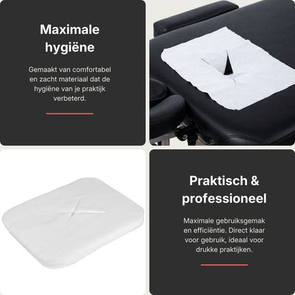 Housses jetables pour appui-tête de table de massage (100 pièces)