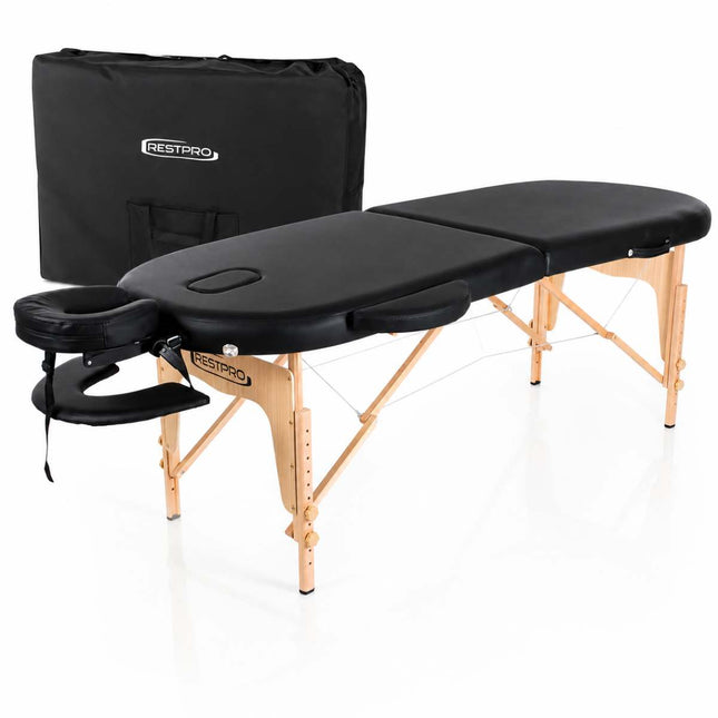 Table de massage pliable RESTPRO Classic Oval 2 Noir