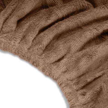 Microvezel hoofdsteunhoes voor massagetafel - Bruin (2 stuks)