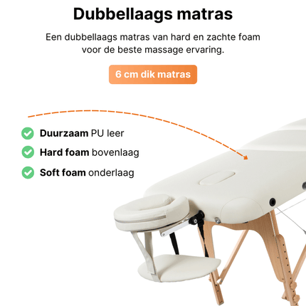 Table de massage pliable RESTPRO VIP 4 Crème