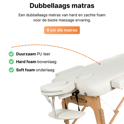 Table de Massage Pliante RESTPRO VIP 2 Crème