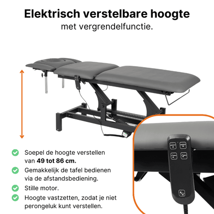 Table de massage électrique HABYS Fortis 5 Gris