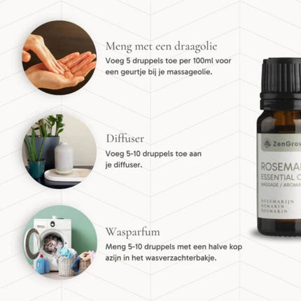 ZenGrowth Huile Essentielle de Romarin 10ml