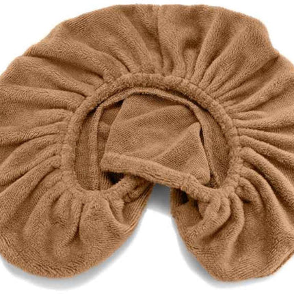 Microvezel hoofdsteunhoes voor massagetafel - Bruin (2 stuks)