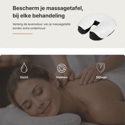 Housses de têtière jetables pour table de massage (100 pièces)