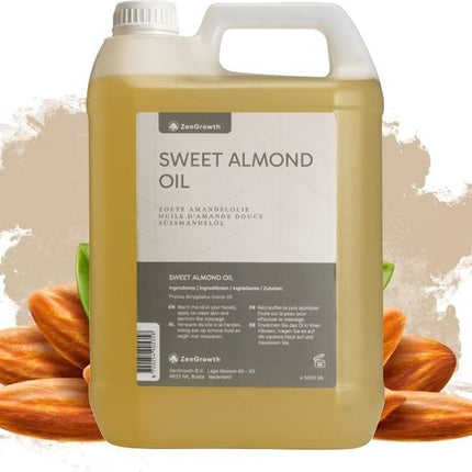 Huile d'Amande Douce ZenGrowth 100% Naturelle 5L