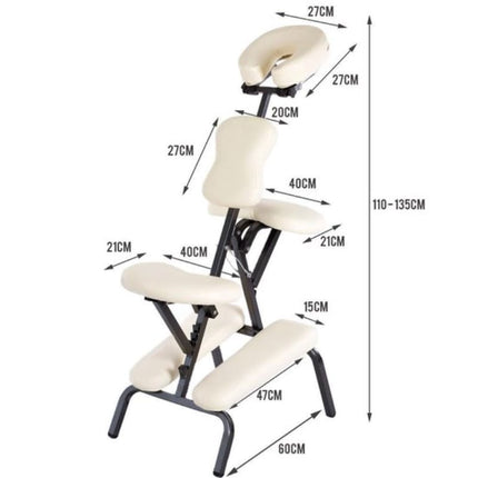 RESTPRO Inklapbare Massagestoel Relax Créme - demassageshop.nl