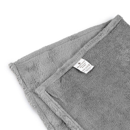 2x Microvezel massage handdoek 45 x 90 cm grijs