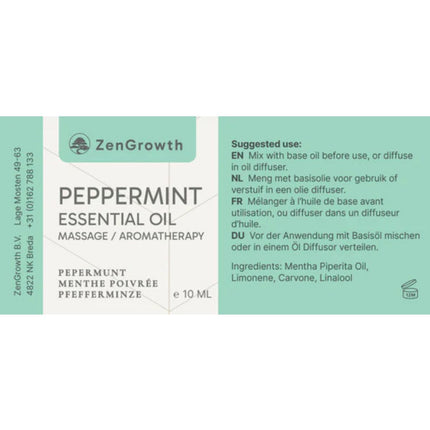 ZenGrowth Huile Essentielle Menthe Poivrée 10ml