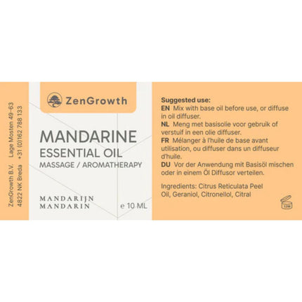 ZenGrowth Huile Essentielle Mandarine 10ml