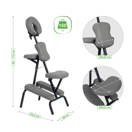 HABYS Fauteuil de massage pliable Flexo Gris