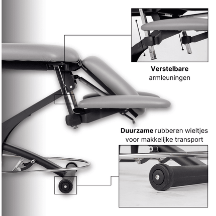 Table de massage électrique HABYS Agila 4 Grise