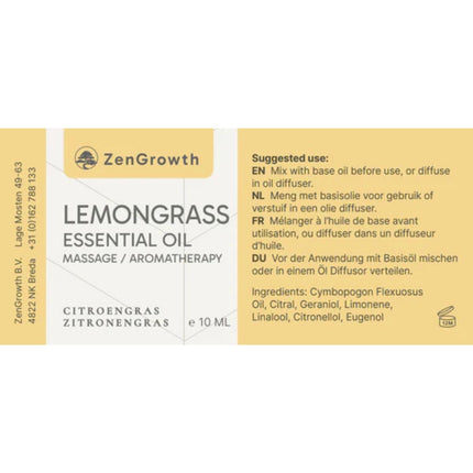 ZenGrowth Huile Essentielle Citronnelle 10ml