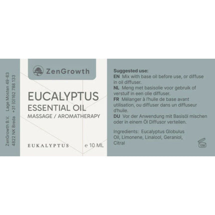 ZenGrowth Huile Essentielle Eucalyptus 10ml