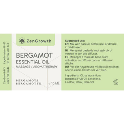 ZenGrowth Huile Essentielle Bergamote 10ml
