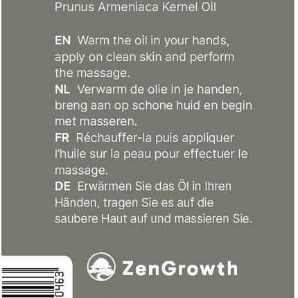 ZenGrowth Huile de Noyau d'Abricot 100% Naturelle 150ml