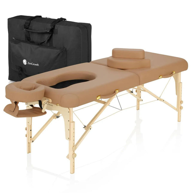 ZenGrowth Zwangerschapsmassagetafel Inklapbaar Ipanema Mocca