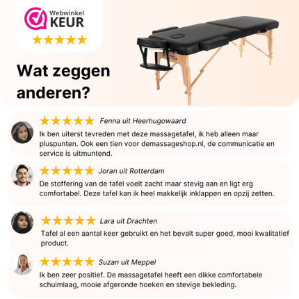 Table de massage pliable RESTPRO VIP 2 Noir