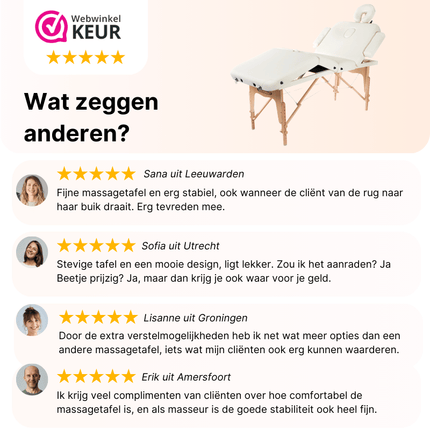 Table de massage pliable RESTPRO VIP 4 Crème