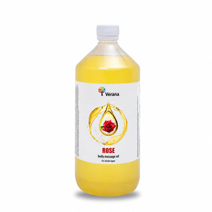Huile de massage Verana Rose - 100% naturelle - 1L