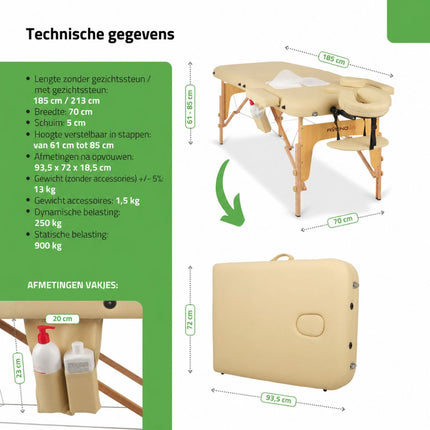 Table de massage pliable AVENO LIFE Sofia