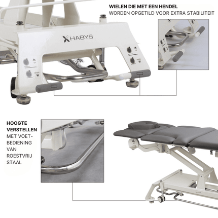 Table de massage électrique HABYS Evero X7 Gris