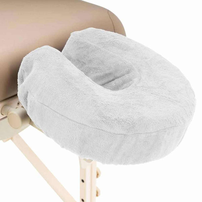 Microvezel hoofdsteunhoes voor massagetafel - Wit (2 stuks)
