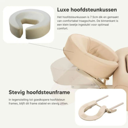 ZenGrowth Zwangerschapsmassagetafel Inklapbaar Ipanema Beige