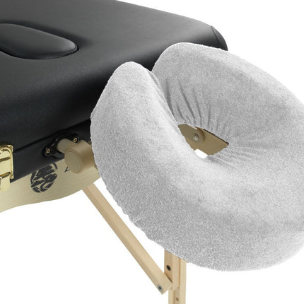 Badstof hoofdsteunhoes massagetafel - Wit