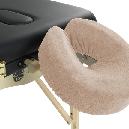 Badstof hoofdsteunhoes massagetafel - Lichtbruin